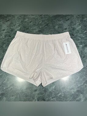 Athleta Printed Hustle 3 inch Short Plus Size 2X  Flowy NWT MidRise